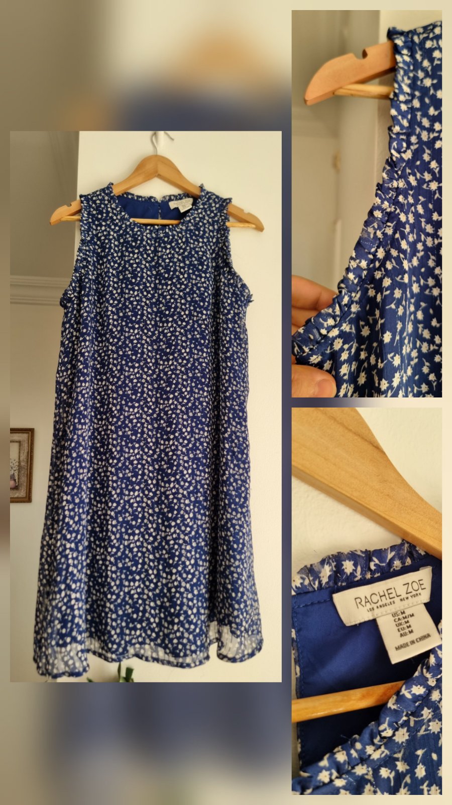 La robe à fleurs bleues 🩵🦋 taille M 🩵🦋en trés bon état
