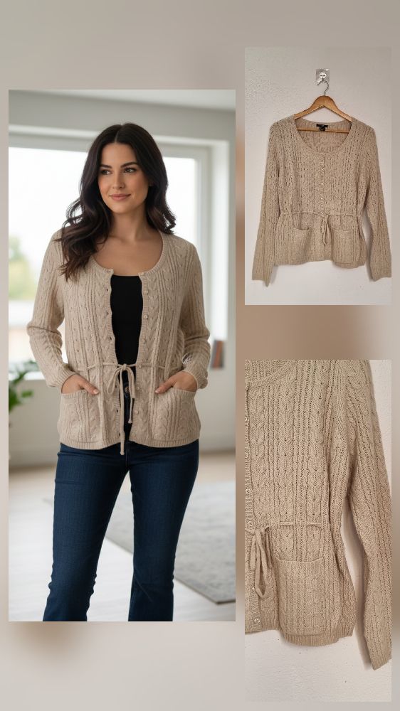 Gilet  beige 💐💐 de la marque H&M 💐💐 en trés bon état