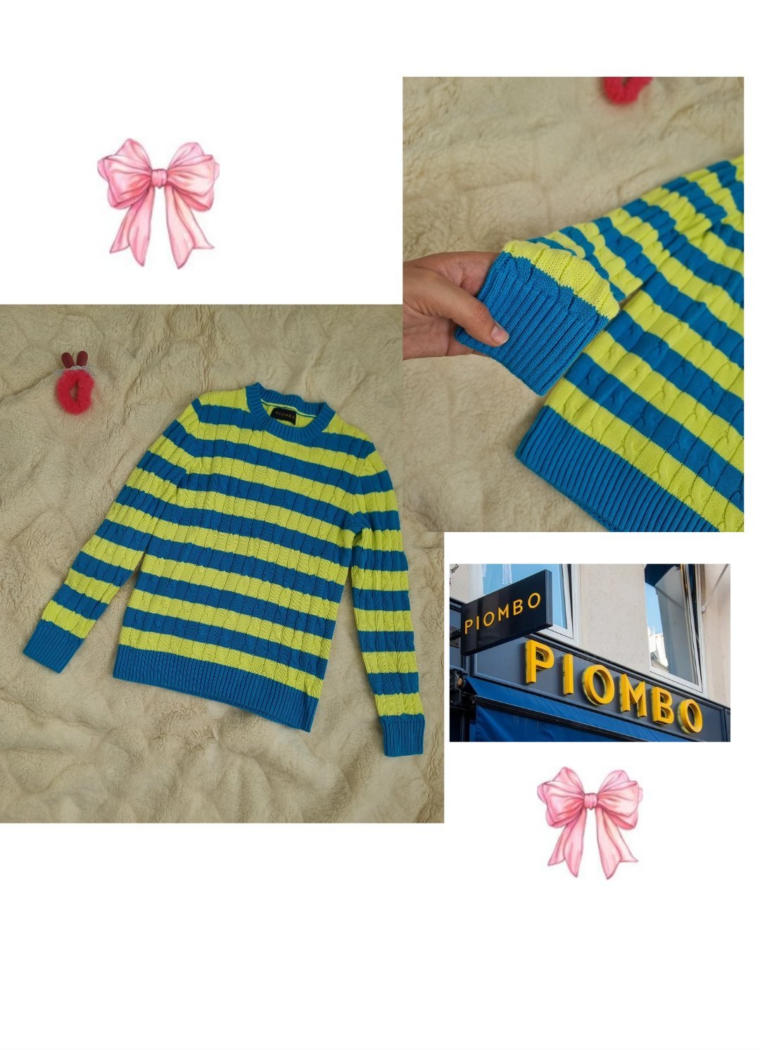Pull 100% cotton de la marque PIOMBO 💌💌 EN TRÉS BON ÉTAT