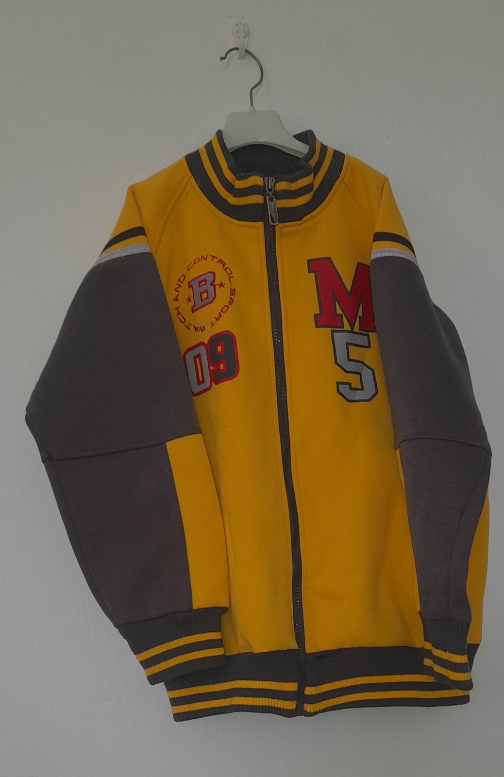 Veste homme jaune et grise