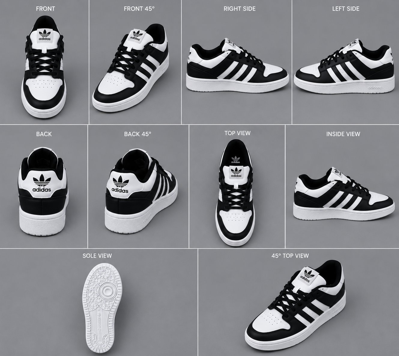 Adidas noir/blanc