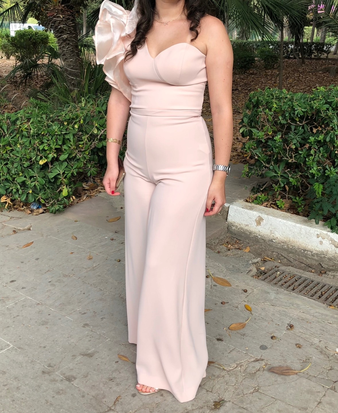 Combinaison nude rosé