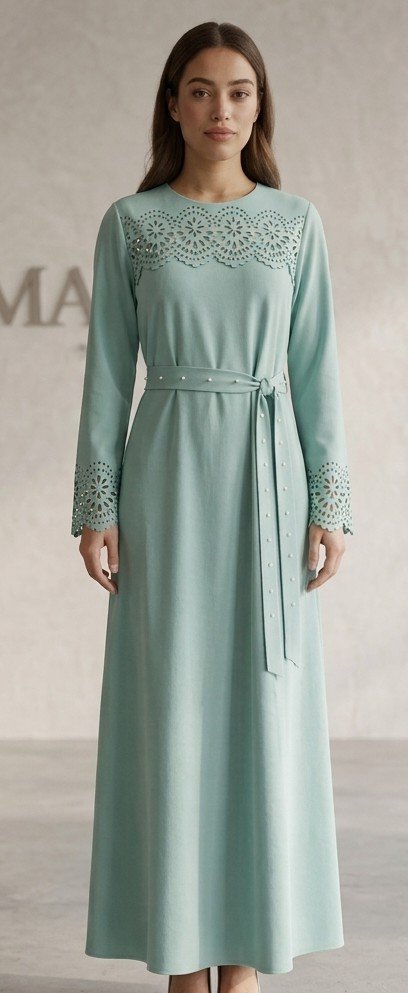 Robe élégante Vert d'eau 