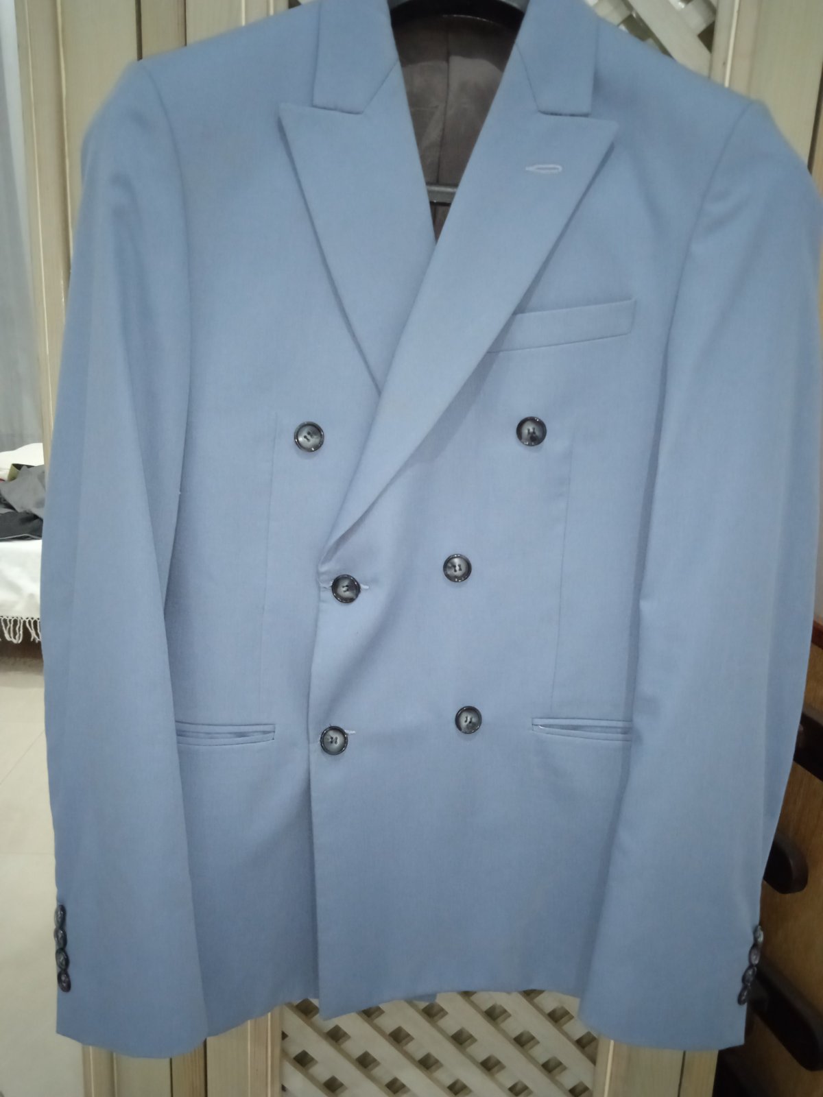 Veste de costume bleu clair