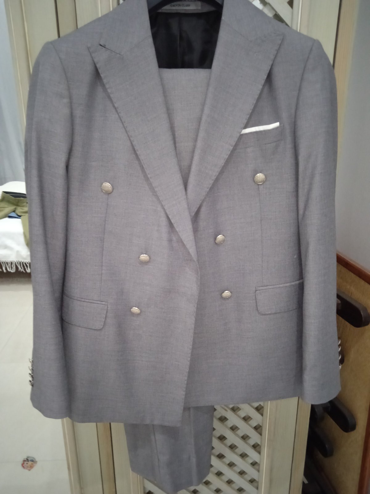 Costume gris Homme 