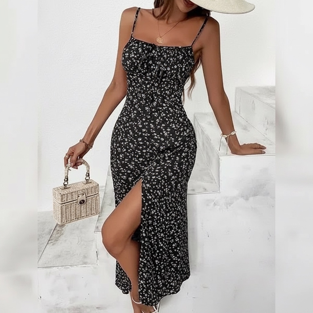 Robe noir et blanc