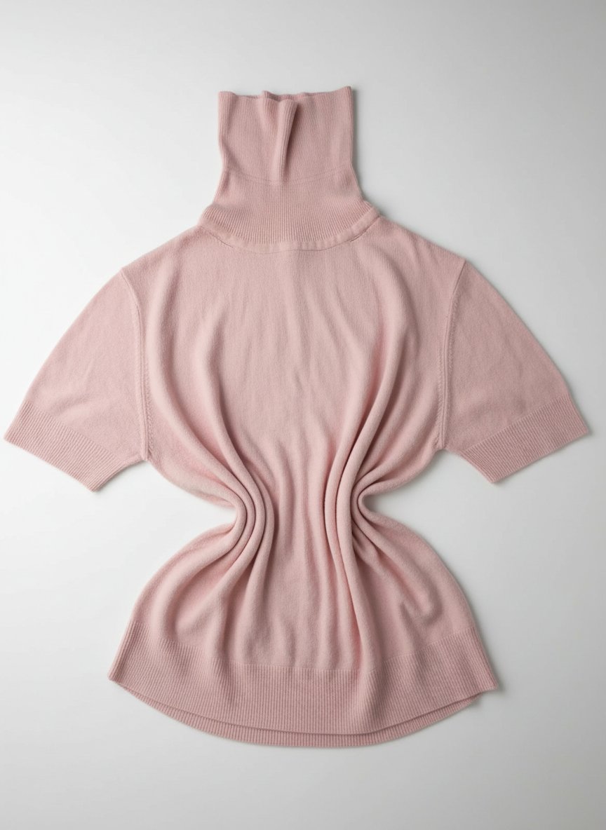 Baby pink Pull colle mentant 
