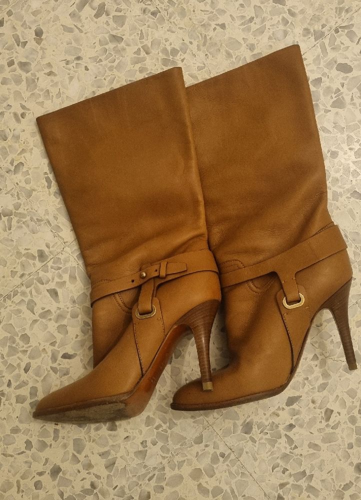 Des Bottes en cuir Ralph Lauren 
