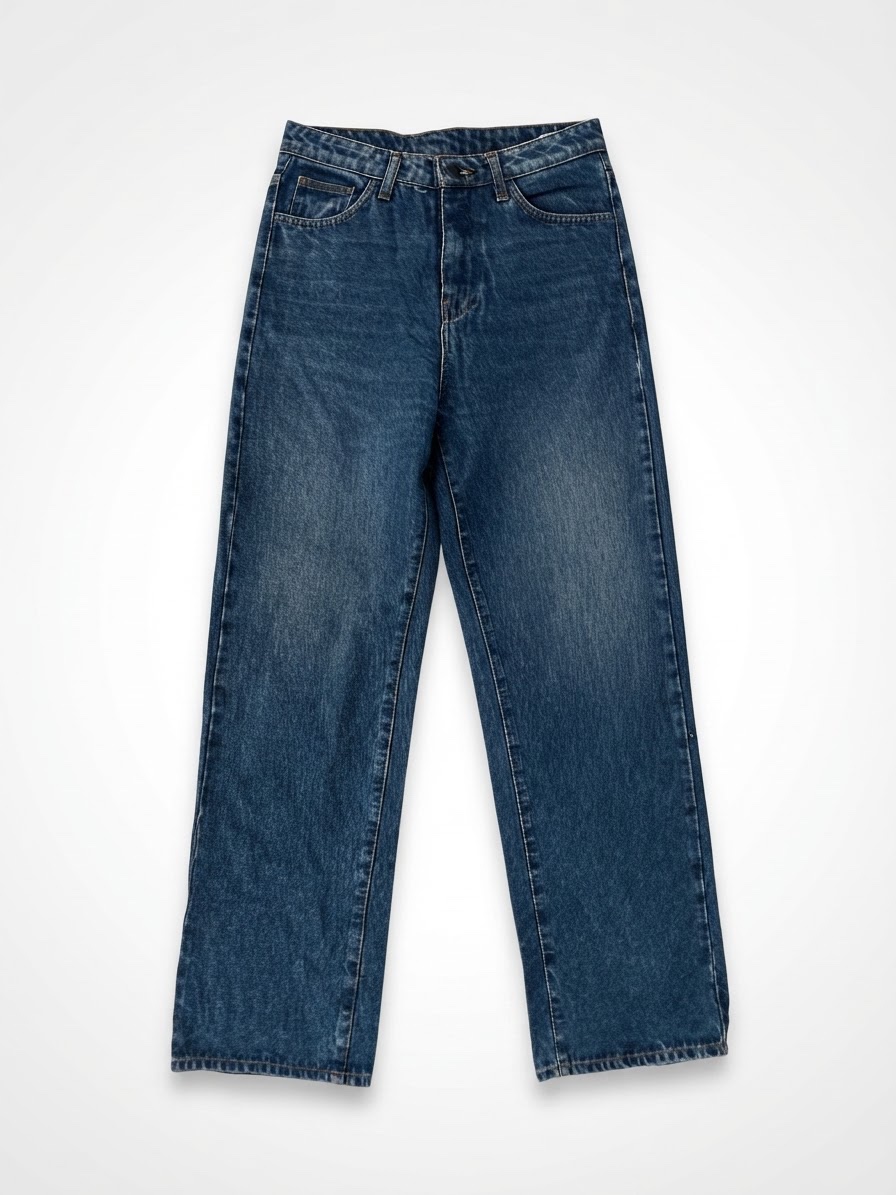 Jean denim bleu straight leg