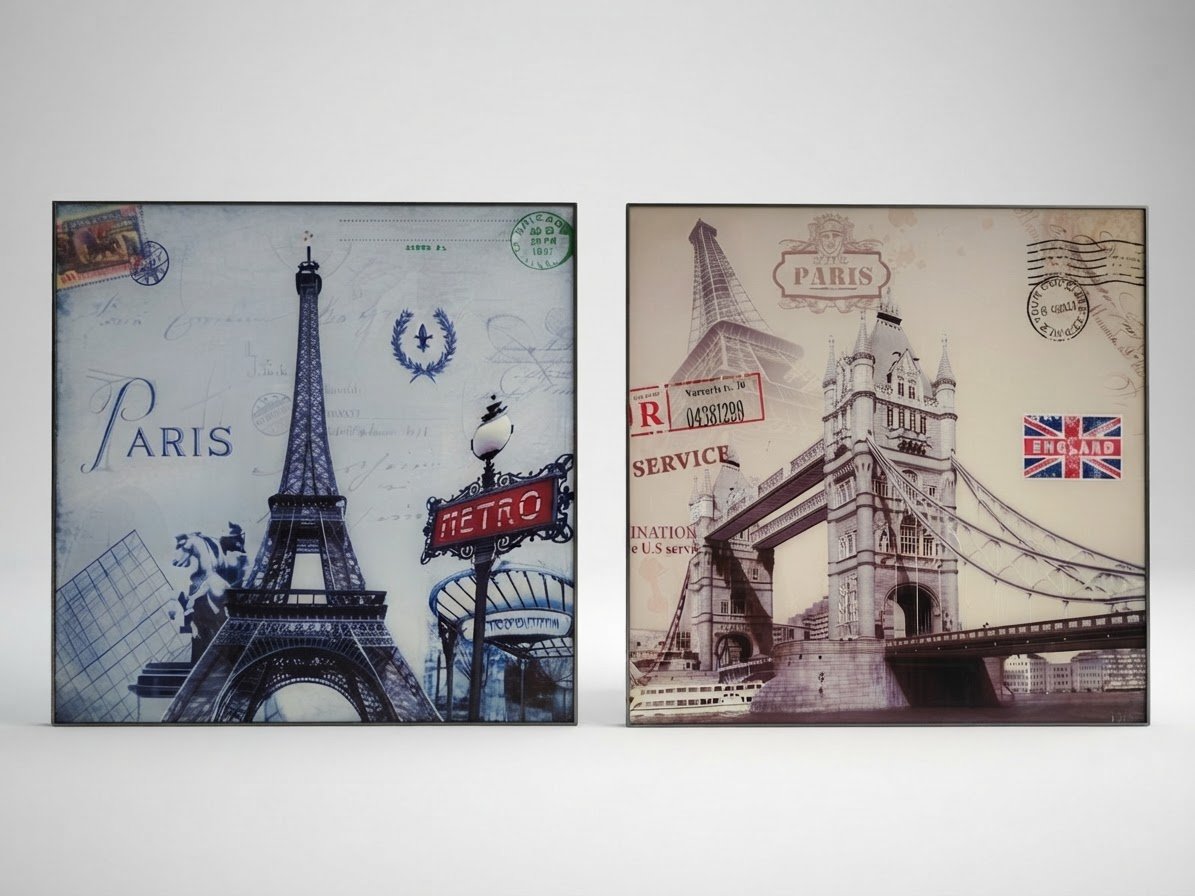 Lot de 2 Tableaux murale