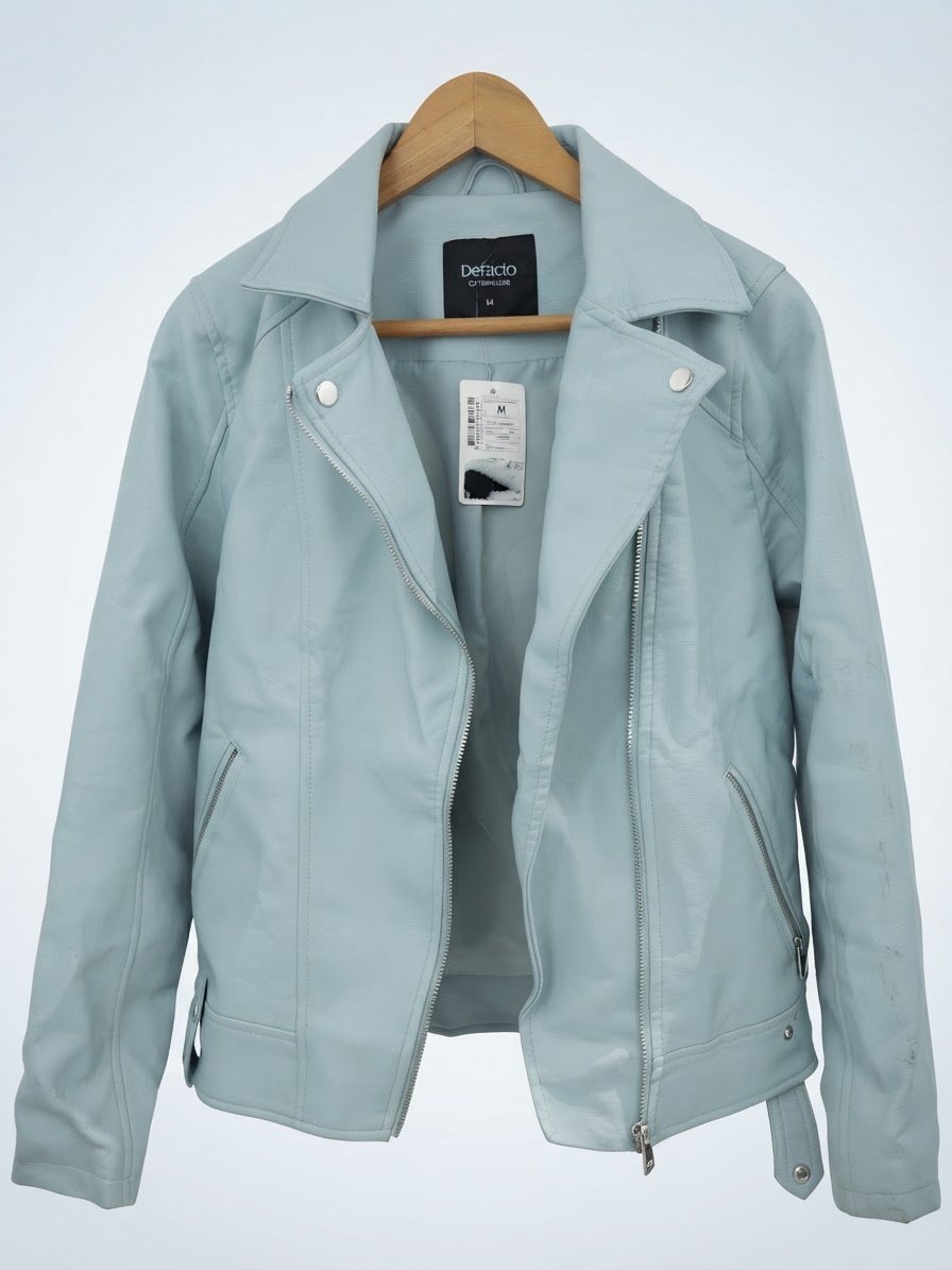 Veste perfecto DeFacto neuve avec étiquette - Taille M - Couleur Bleu Pastel / Menthe
