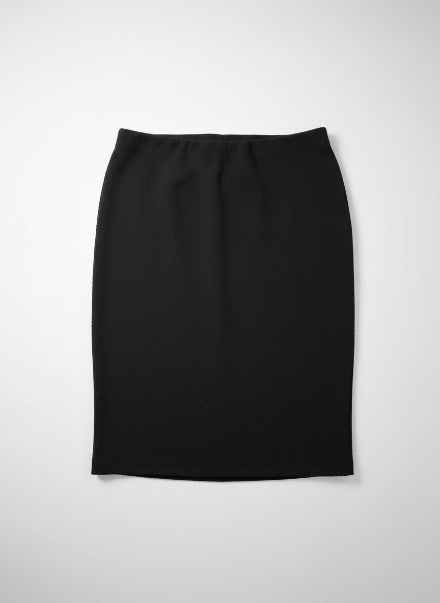 Jupe Crayon Noire Texturée – Taille M (38/40)