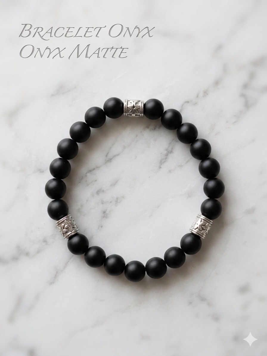 Bracelet homme onyx 