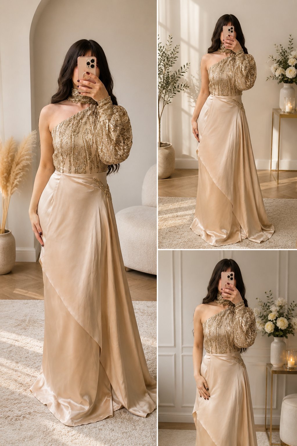 Robe soirée champagne 