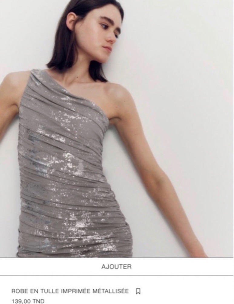 robe de soiree metallique