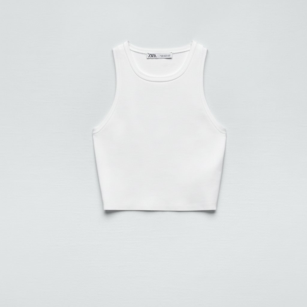 Crop top blanc 