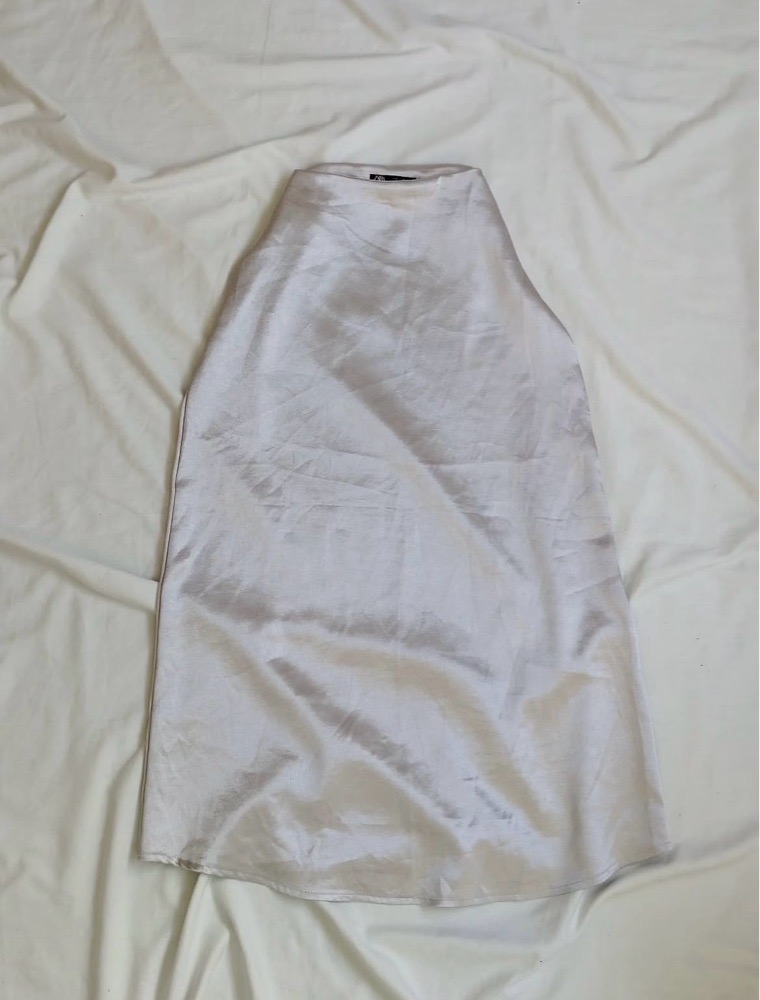 Jupe zara argent 