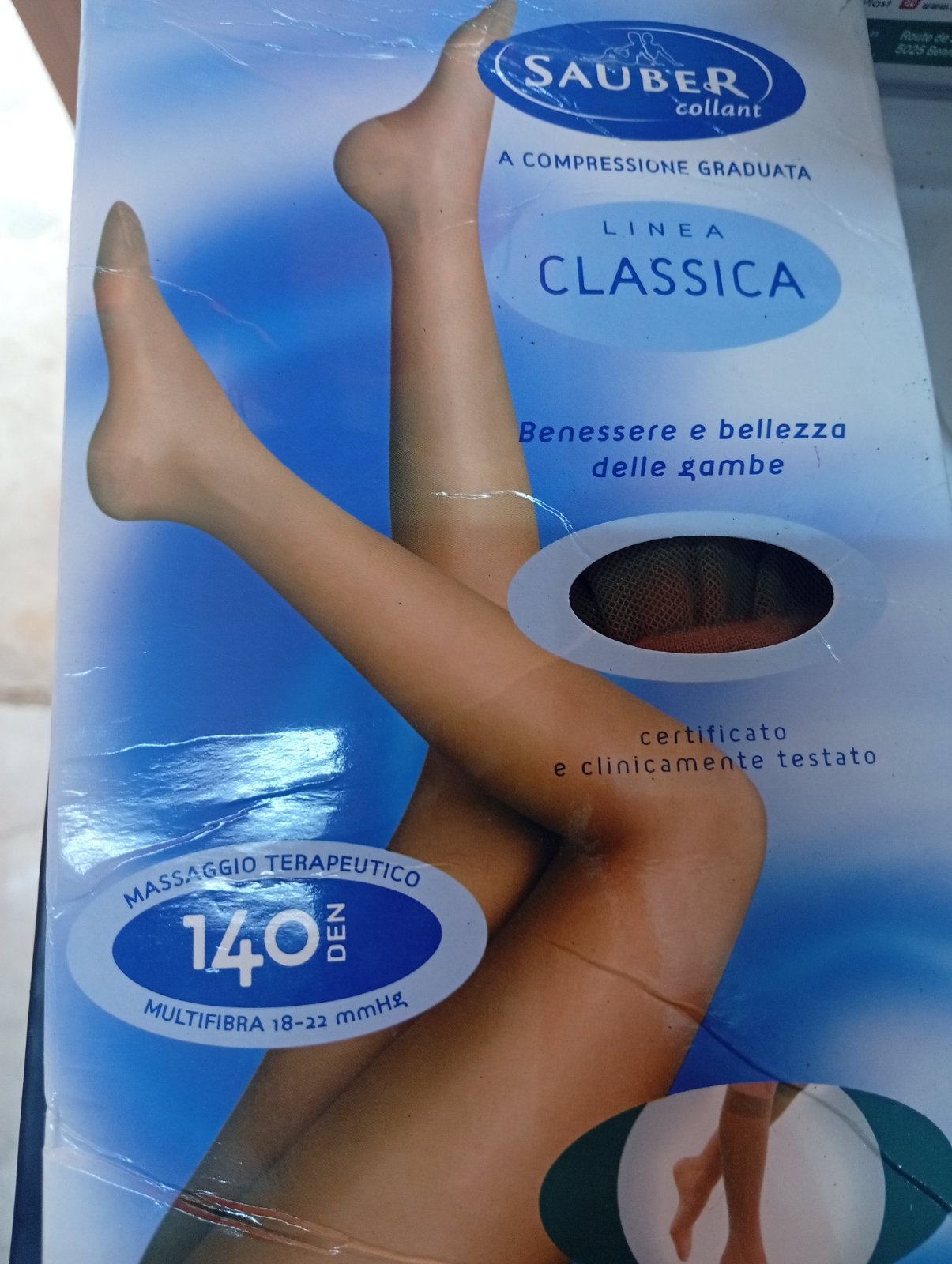 Chaussettes de compression graduée Sauber Classica – 140 DEN