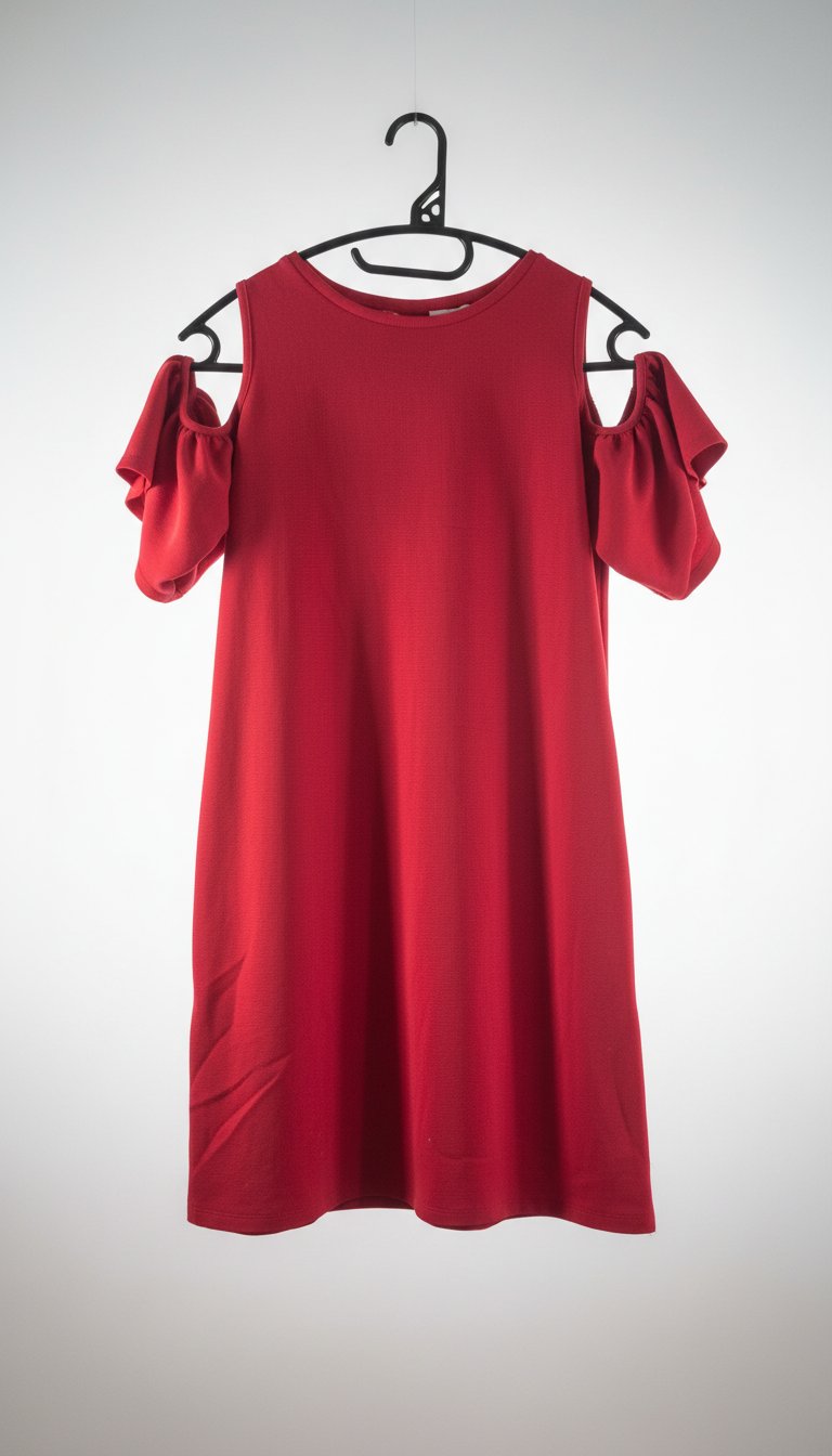 Robe courte rouge