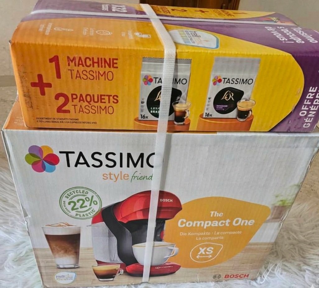 ☕Machine à café tassimo Avec 2 paquets de dosette tassimo