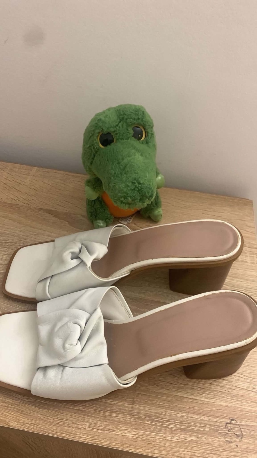 Mules en blanc