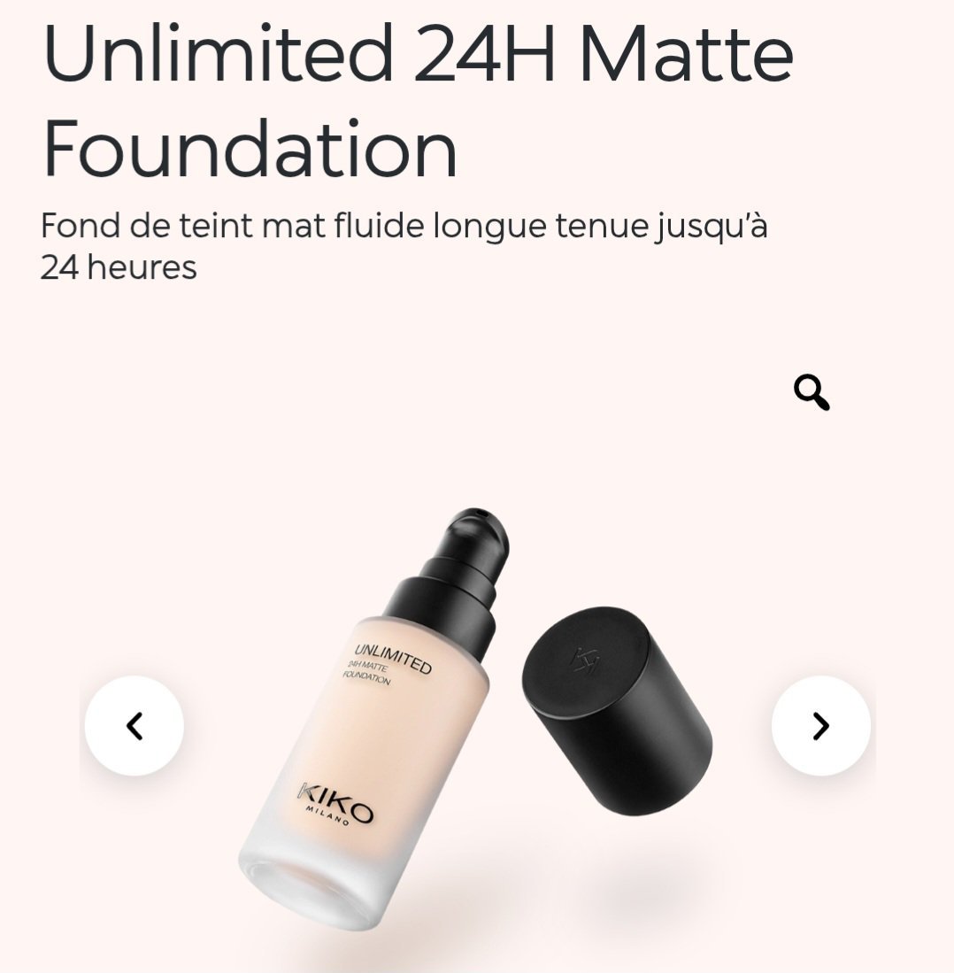 Fond de teint kiko 