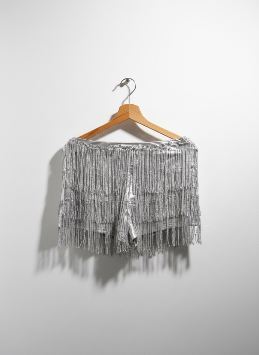 Short Festival Couleur Argent 