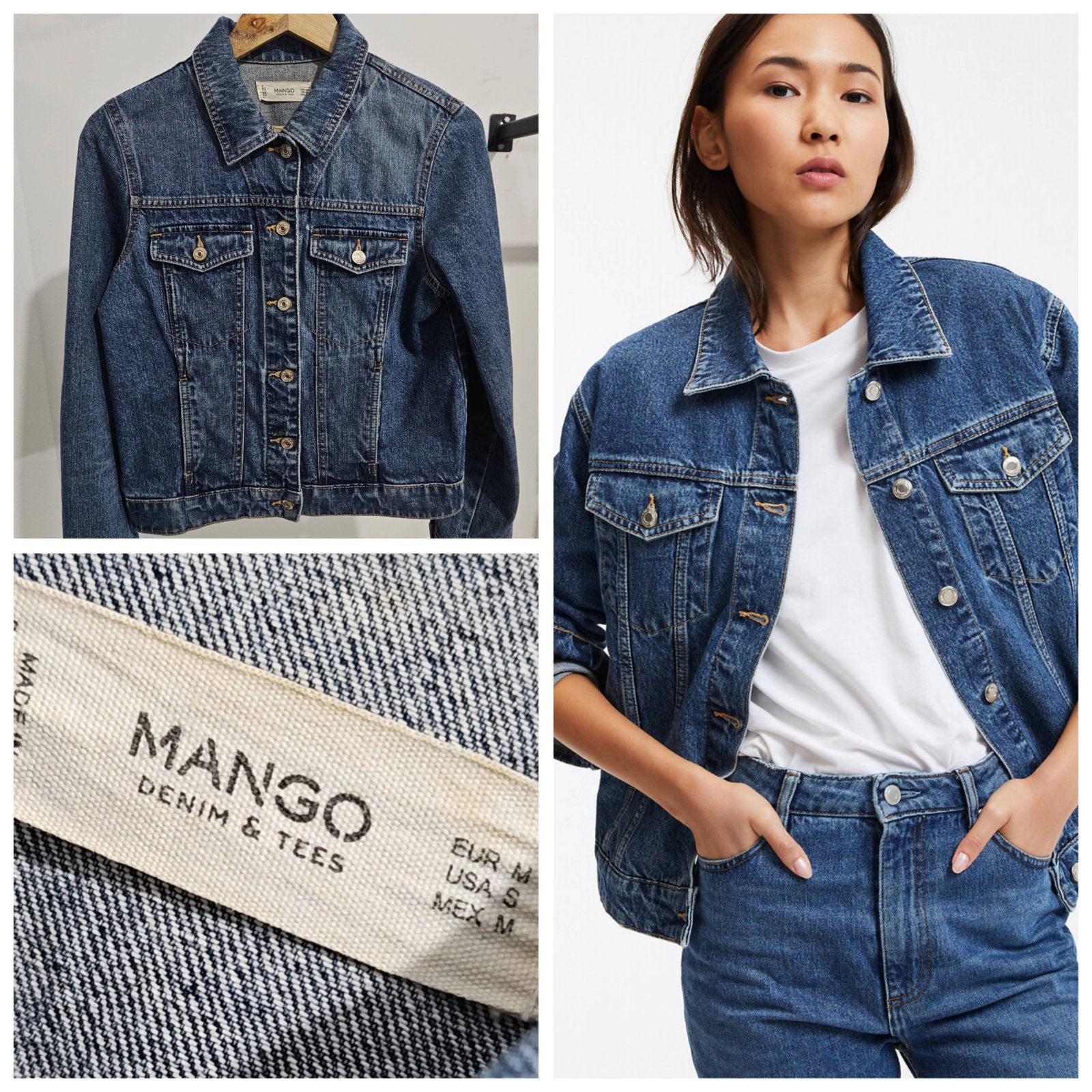 Veste en jean mango taille s/m