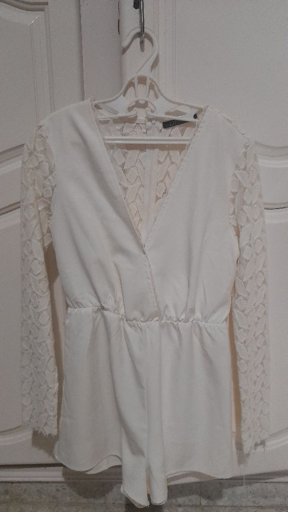 combinaison short blanche