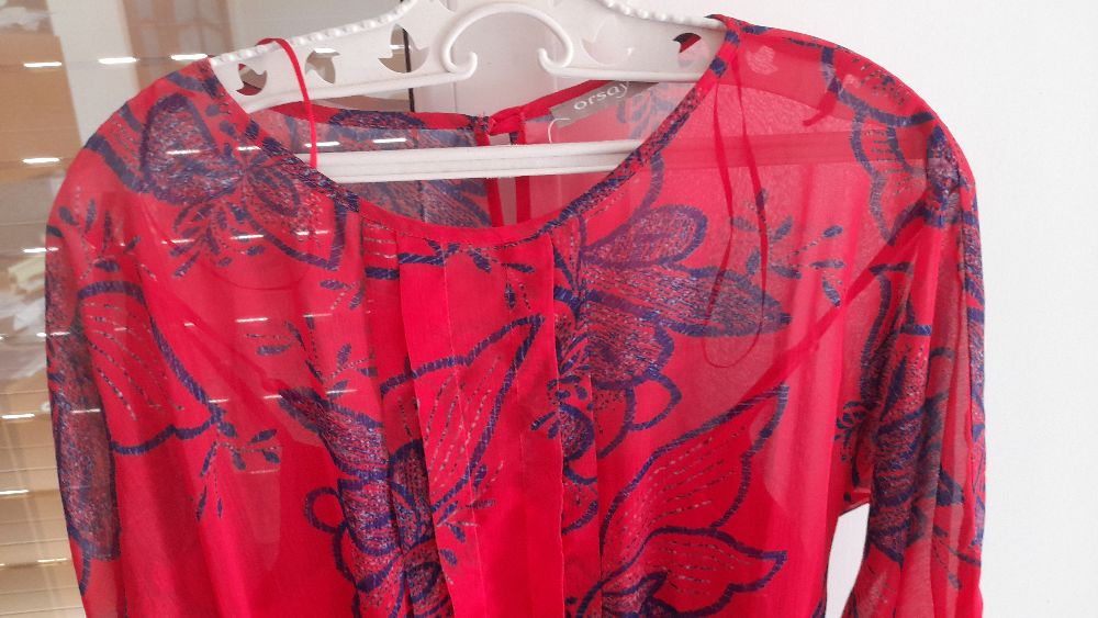 Robe mousseline avec doublure