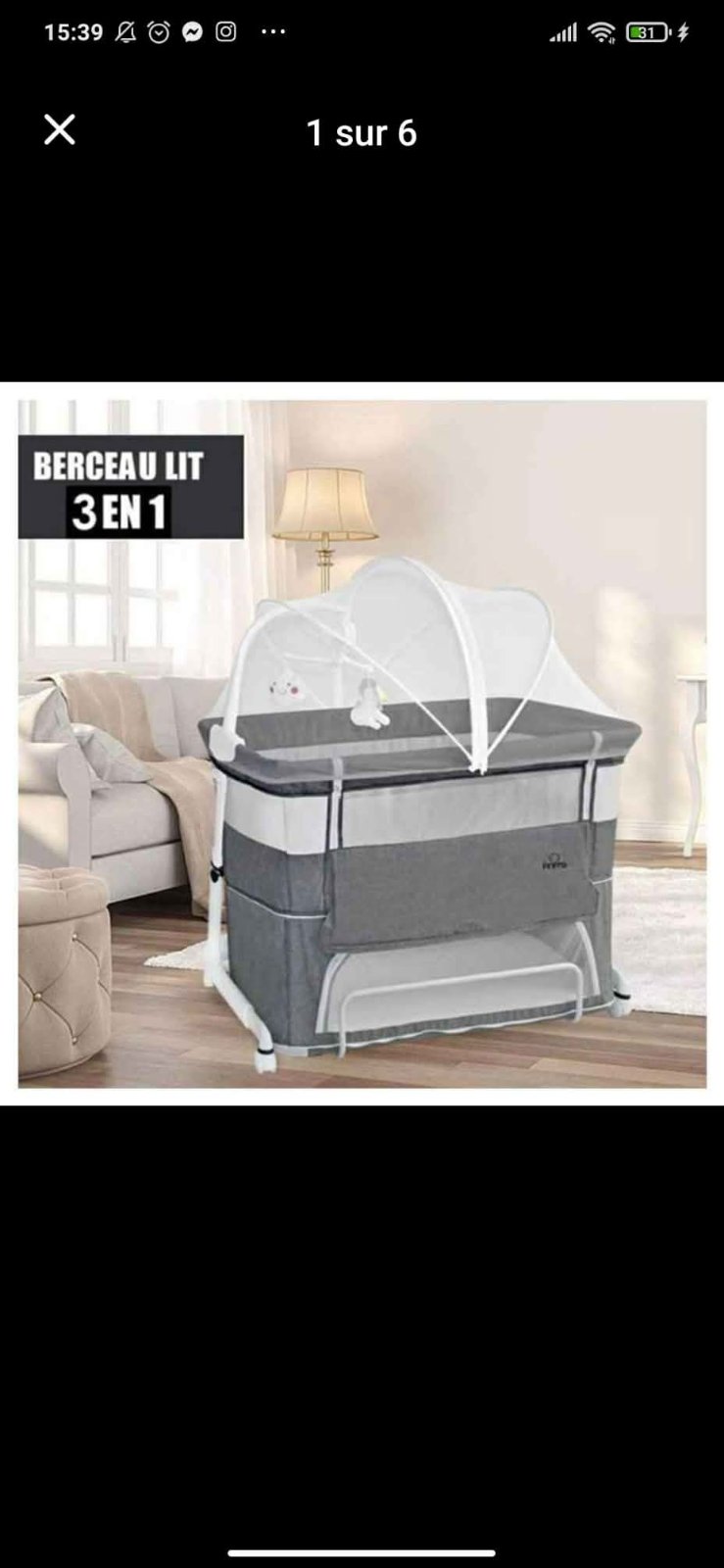 Berceau en très bonne état 