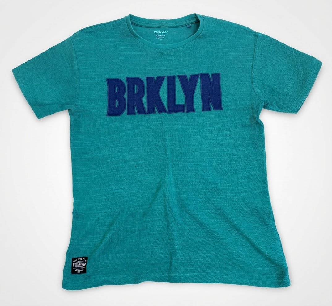 T-shirt Primark BRKLYN Vert Turquoise 💚