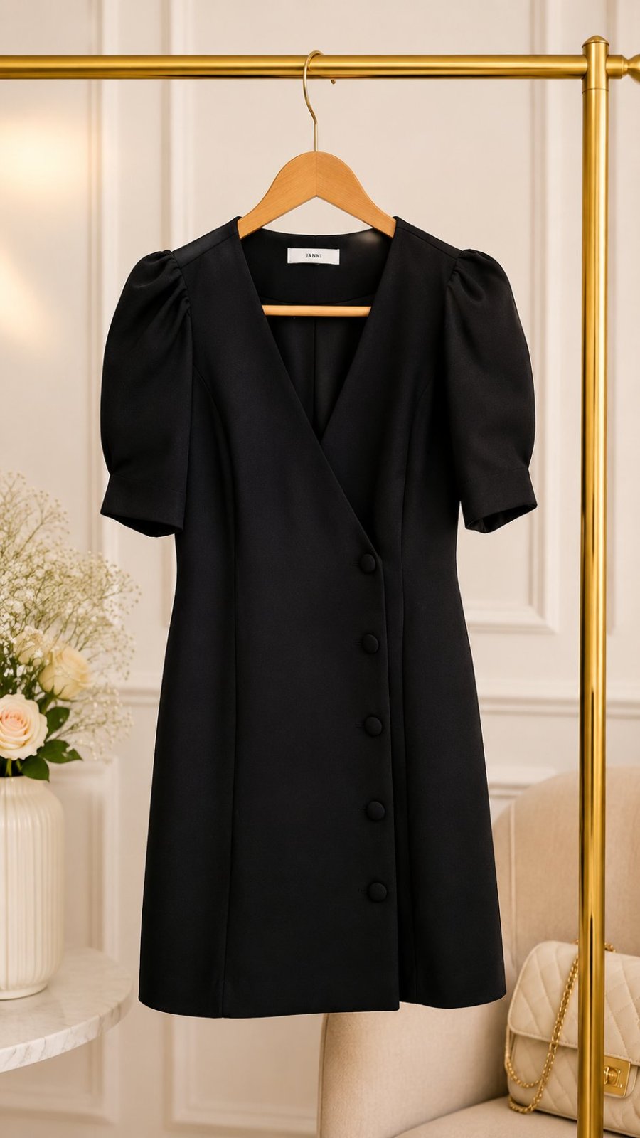 Robe blazer noir