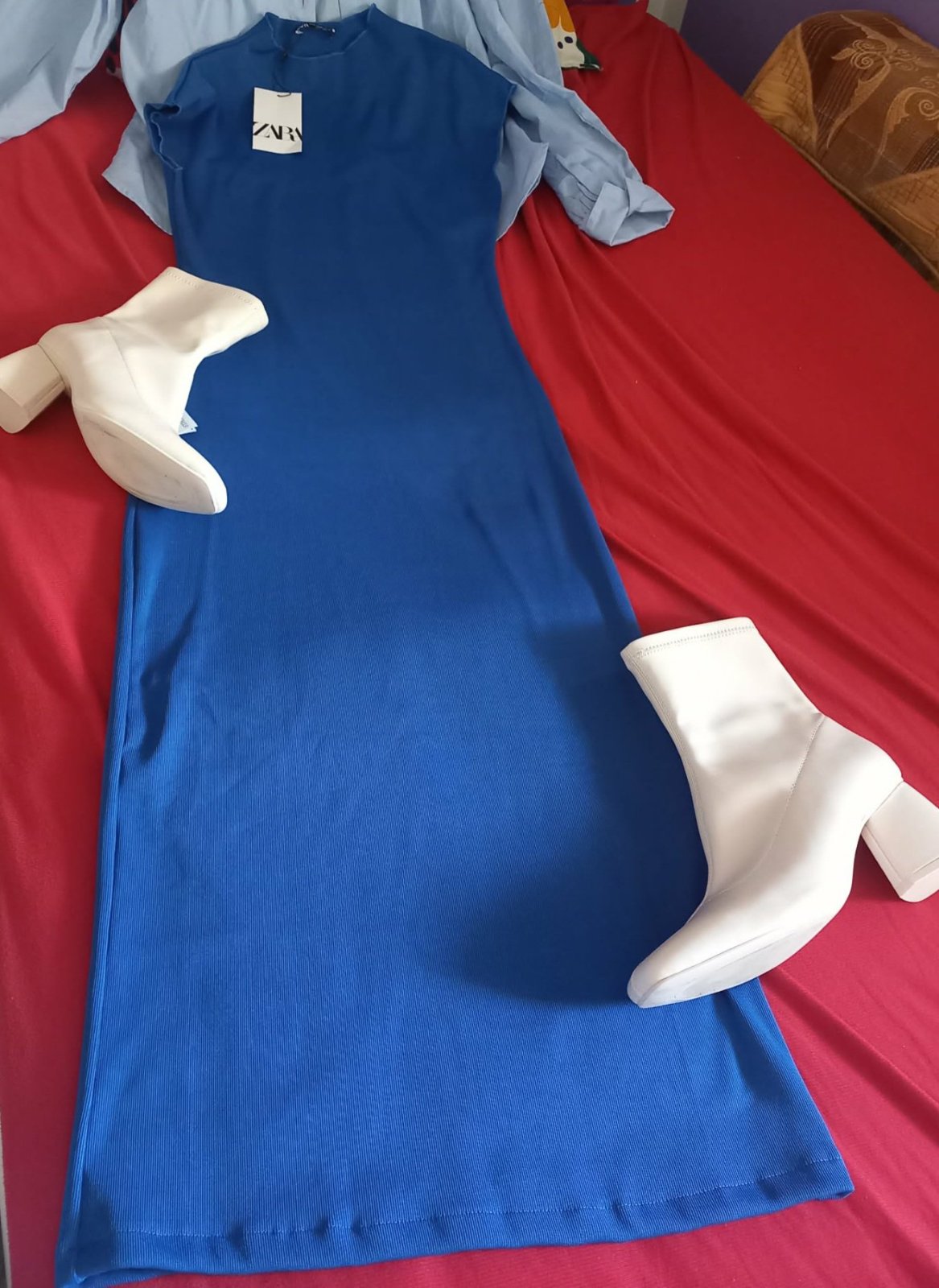 Robe bleu zara