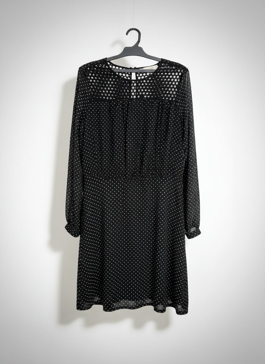 🖤⚪🖤⚪🖤⚪ Petite robe noire pointillée blanc 