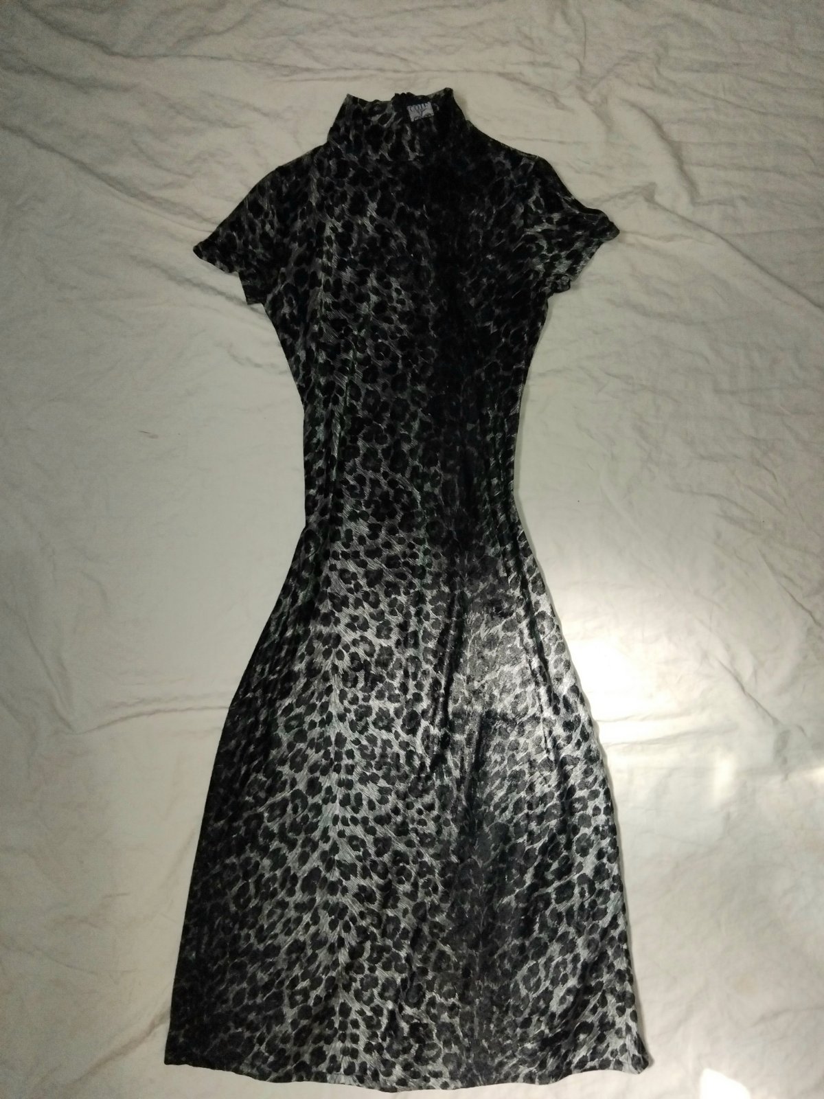 Leopard Print Midi Dress