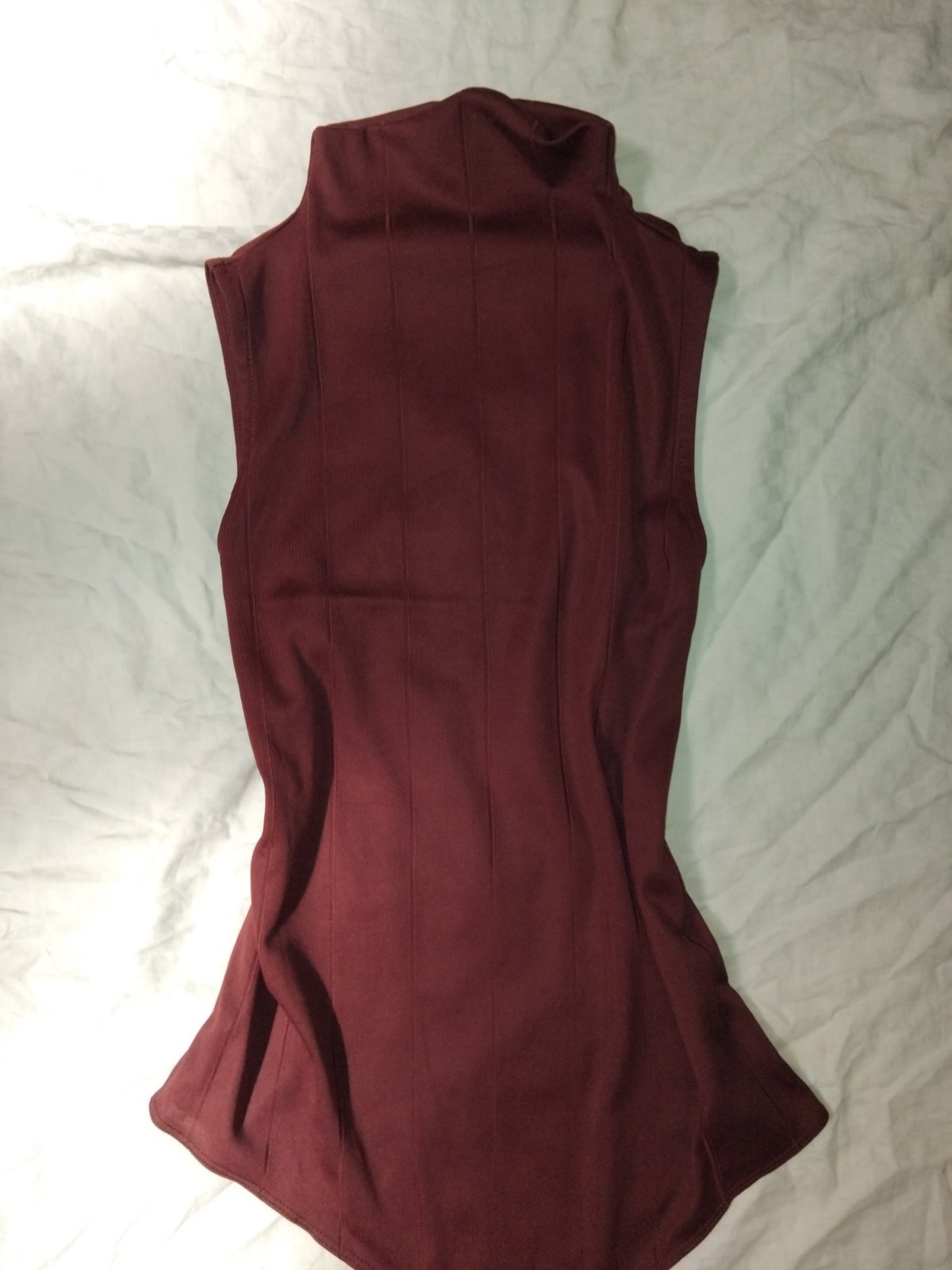 Burgundy high neck bodysuit 