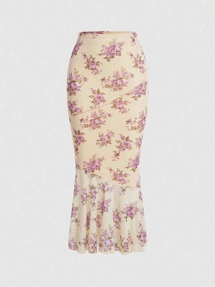 Jupe shein florale