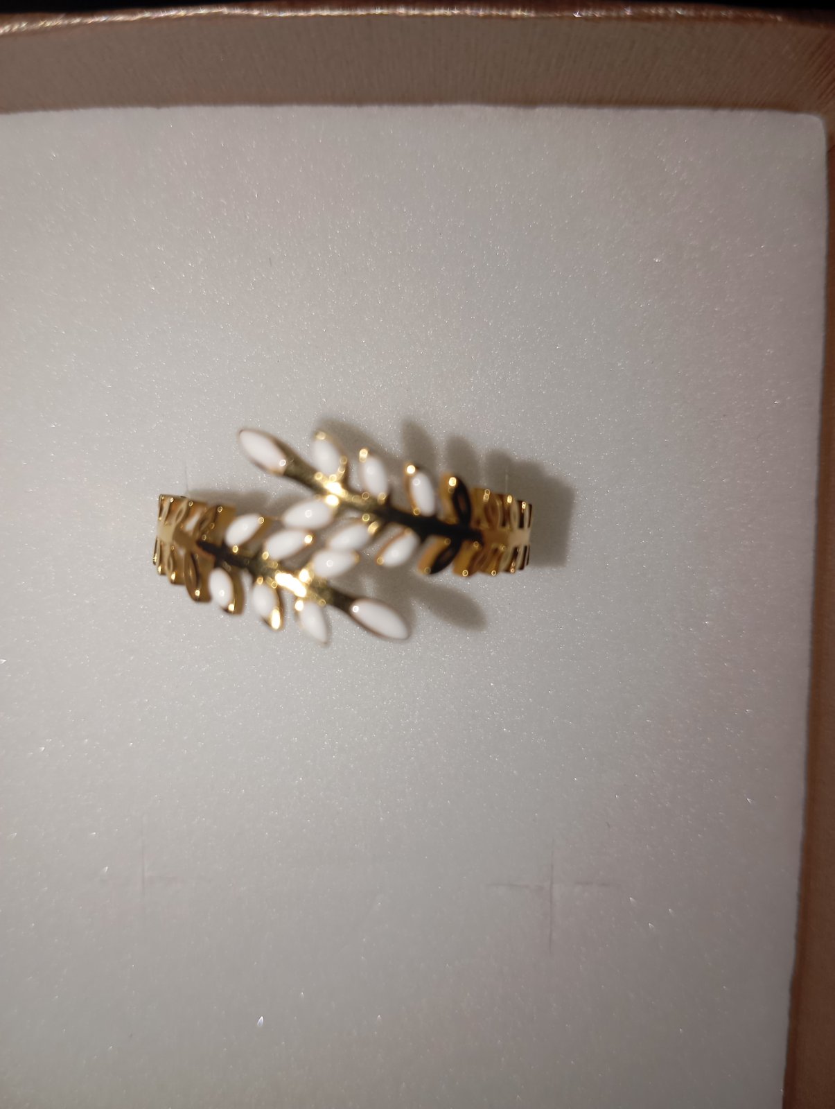 Jolie bague shein en acier inoxydable reglable