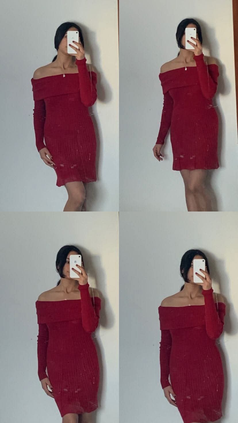 Robe rouge taille s/m.