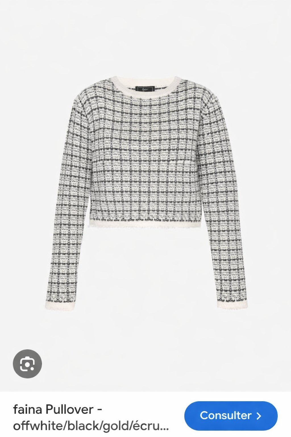 Pull tissu Chanel(parque alesia)taille l/xl