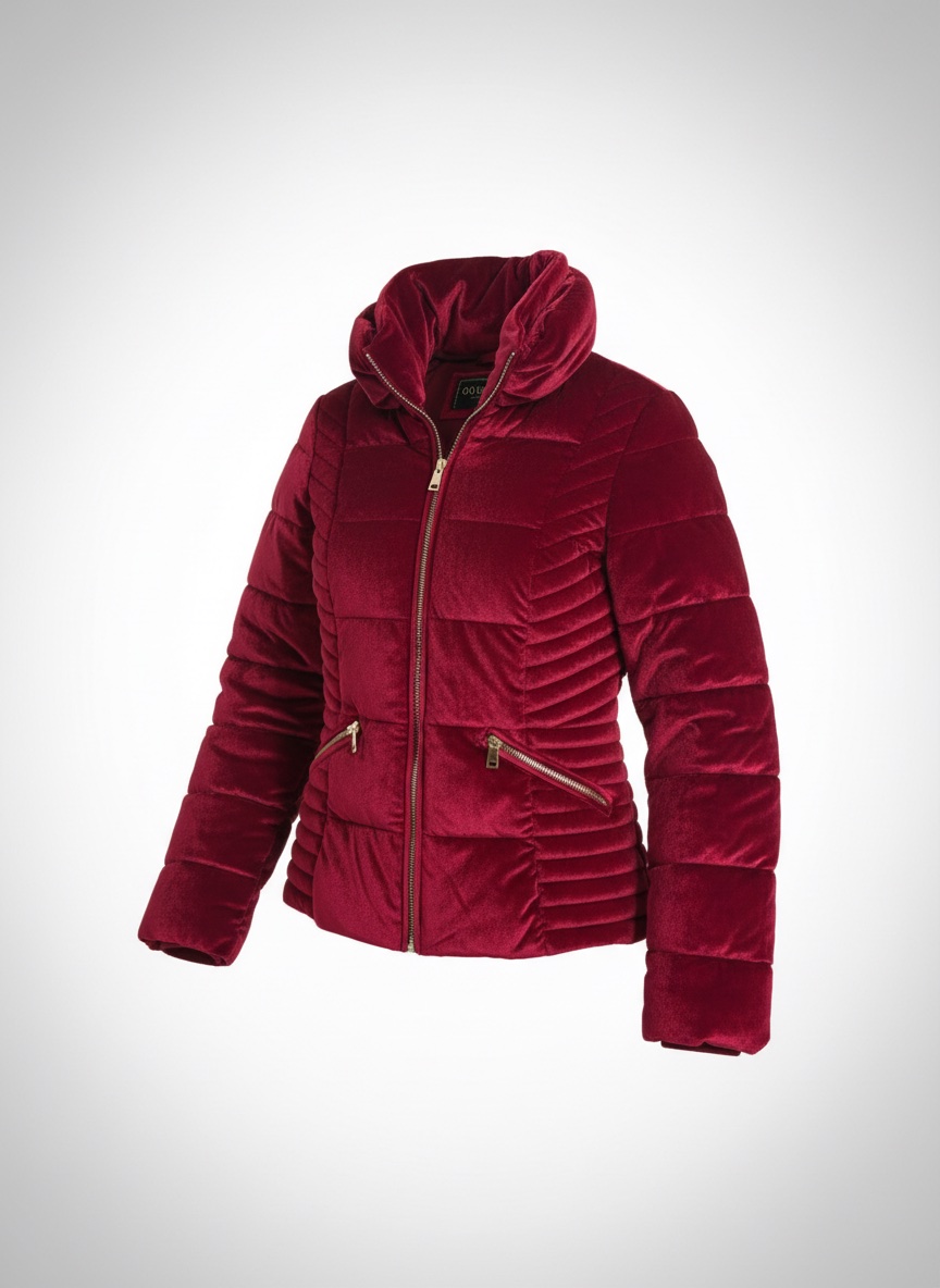 Manteau velour de la marque guess couleur rouge 