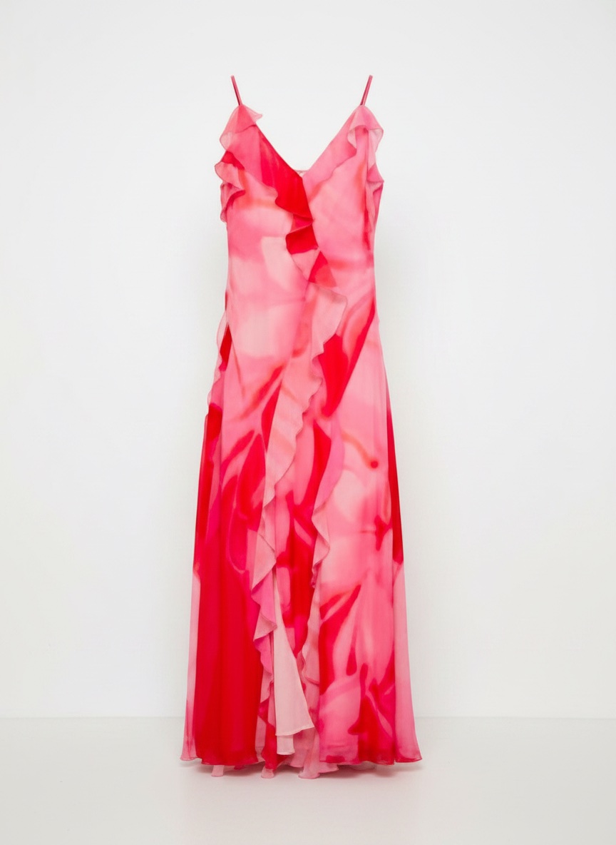 Robe maxi rose taille xs 