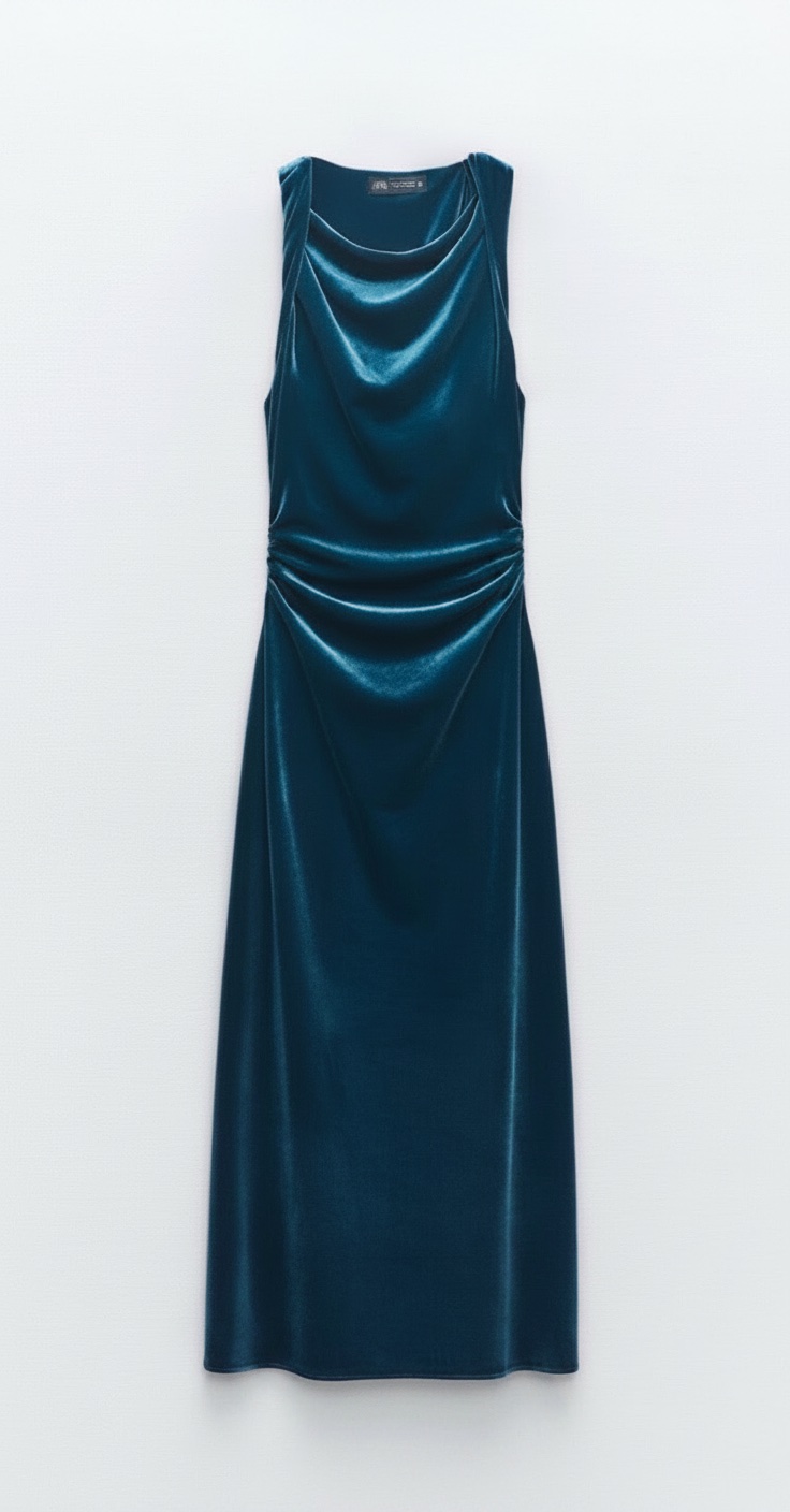 Robe blue velour taille M 