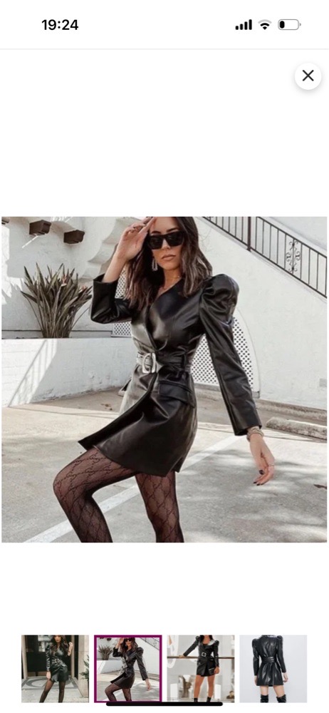 Robe zara cuire