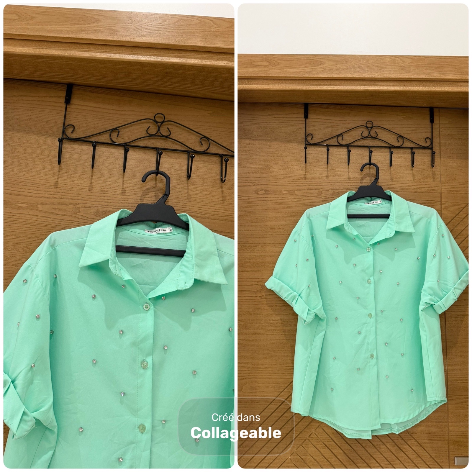 Chemise avec perle