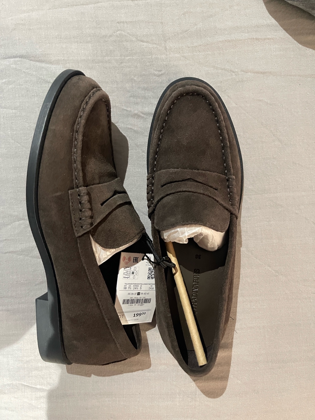 Mocassins en cuir suédé