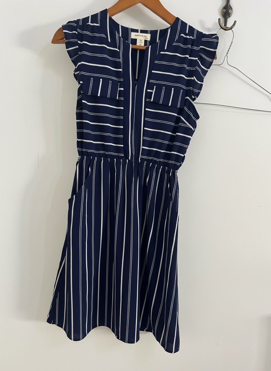 Robe courte bleu