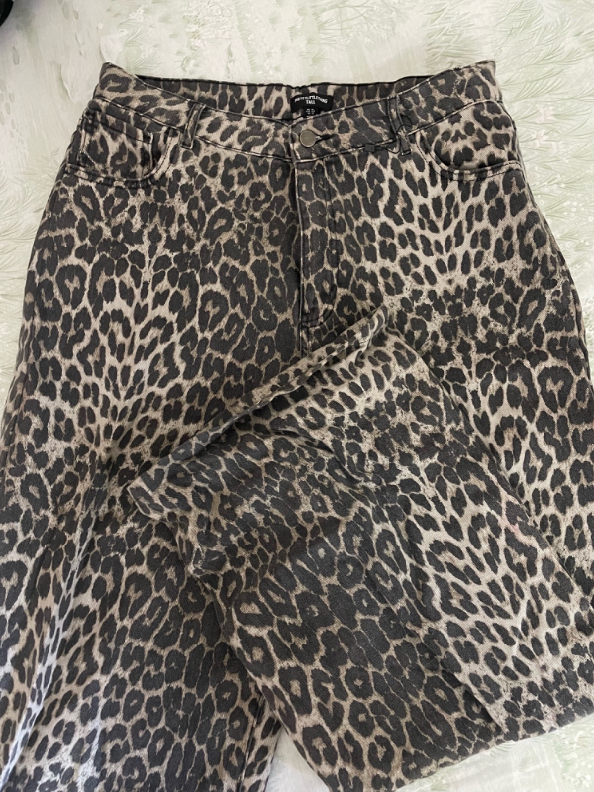 Pantalon jean leopard 
