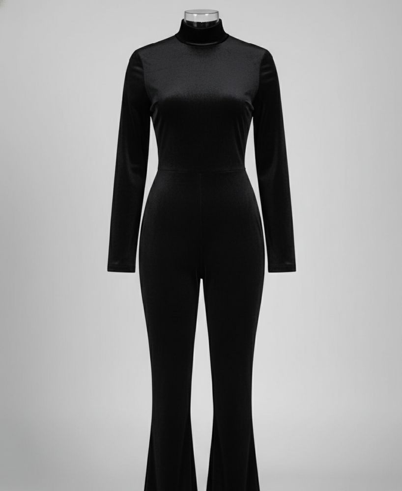 ✨ Combinaison noire en velours élégante ✨
